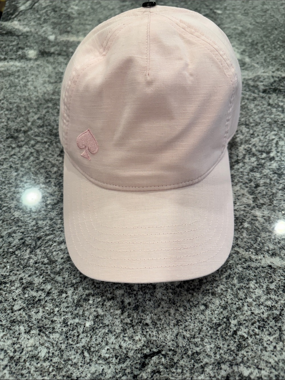 kate spade Pale Pink Baseball Cap with Spade Logo